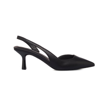 Décolleté slingback nere in pelle vegana con tacco a stiletto Call It Spring Harmonyy, Donna, SKU w023000103, Immagine 0